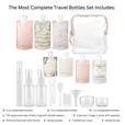 flat travel bottles