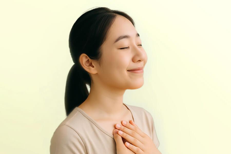 3. ฝึกการหายใจเข้า-ออกลึกๆ ก่อนเริ่มทำงาน