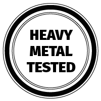 Heavy metal tested badge