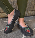 Amelia - Womens wool slip-on shoes - Reindeer Leather