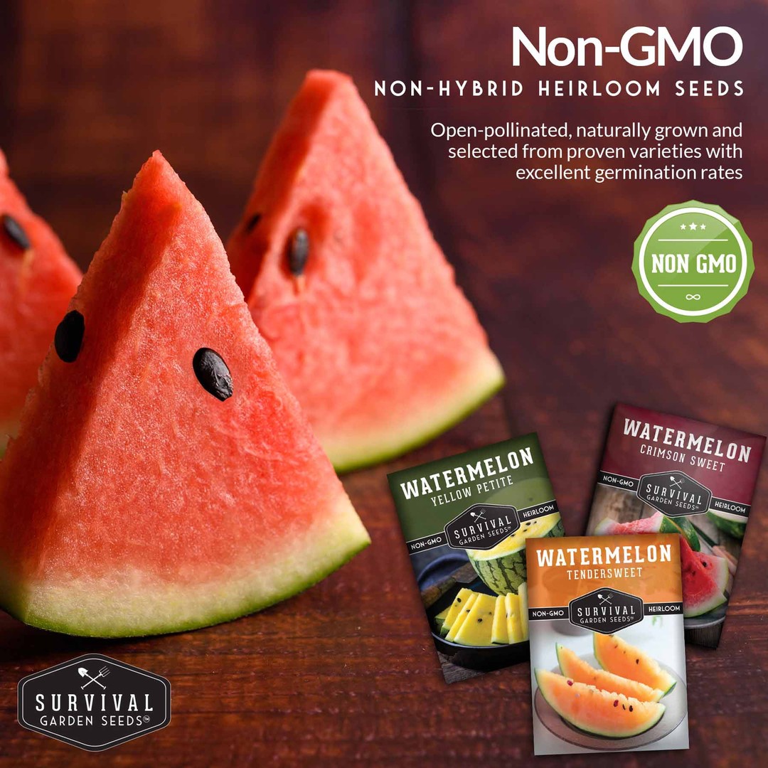 Non-GMO non-hybrid heirloom watermelon seeds