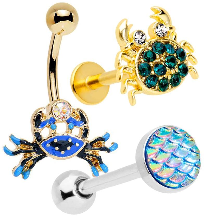 Mermaid body jewelry