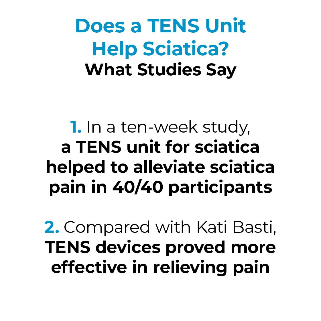 TENS pain therapy for sciatic pain