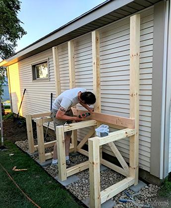 Potting benches . — Aussie Gardener