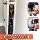Door Buddy Dog Door Latch Holder prevents dogs from eating cat litter