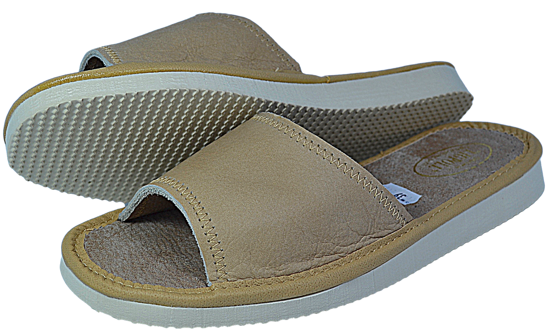 Lydia - Women all leather slippers - Reindeer Leather
