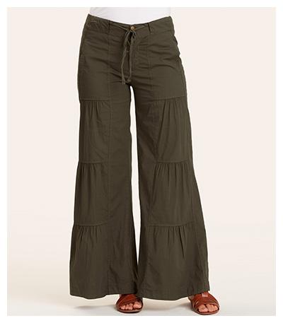 Terraced Wide Leg Pant