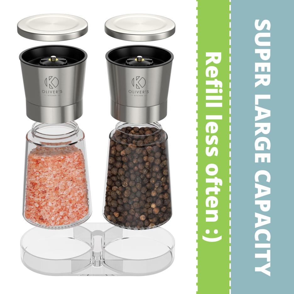 Salt & Pepper Grinders Season To Perfection Oliver's Kitchen
