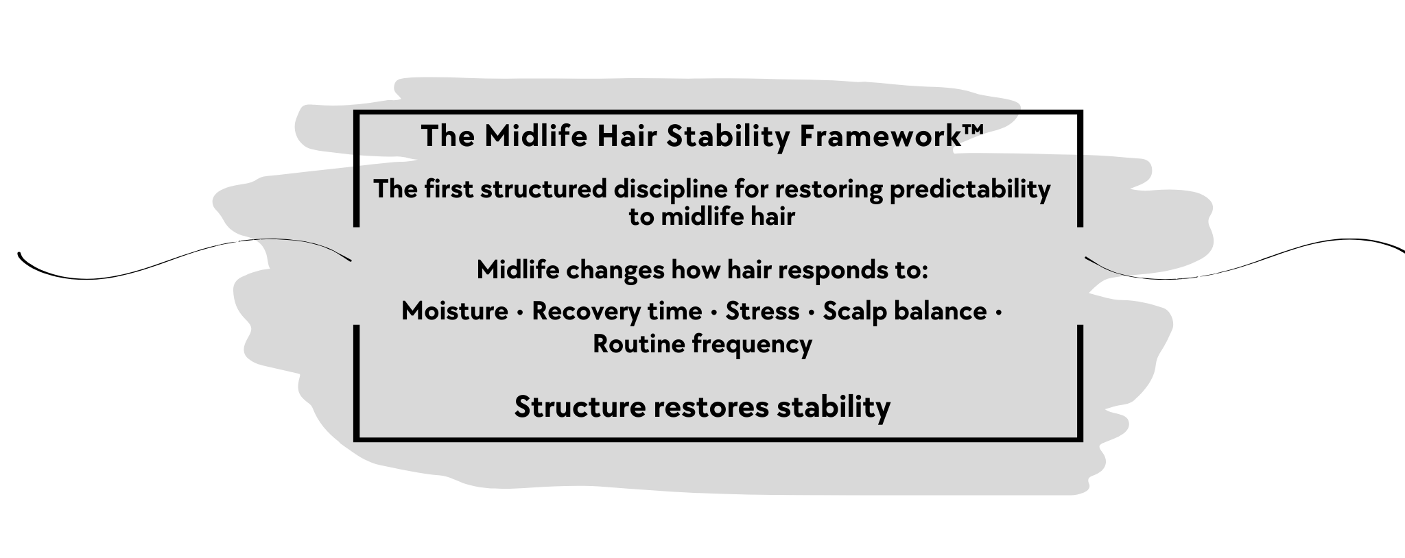 Framework for midlife hair stability