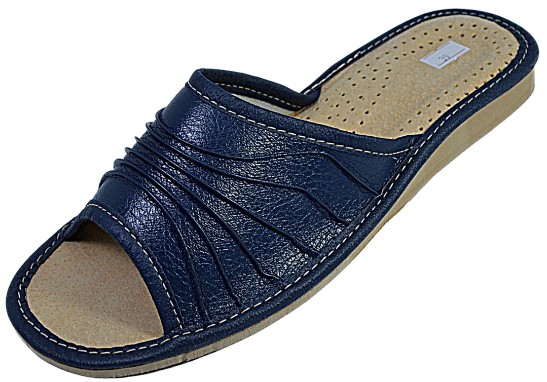 Evangeline - Women inddor summer slippers - Reindeer Leather