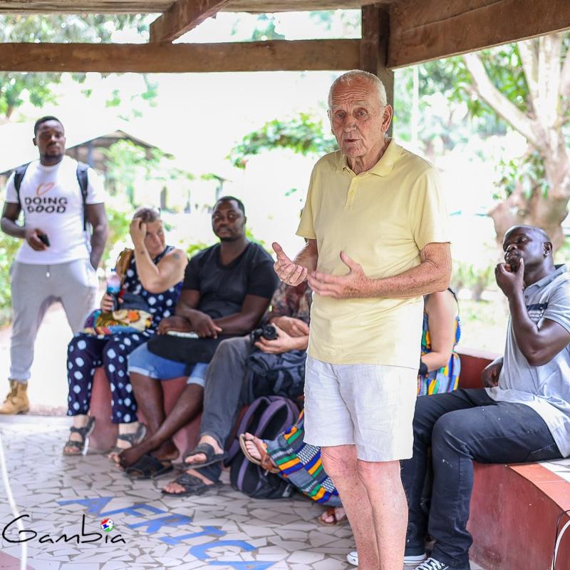 Maurice from Sandeli foundation giving an excellent talk on the importance of trees