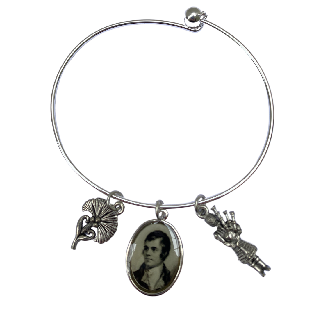 Robert Burns Scottish Charm Bracelet