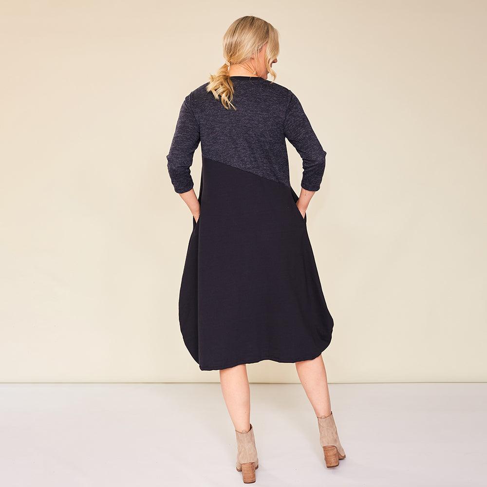 Evelyn Dress (Navy)