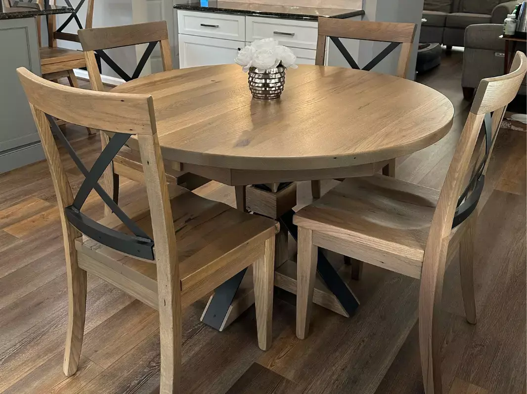 Barnes Round Maple Dining Table