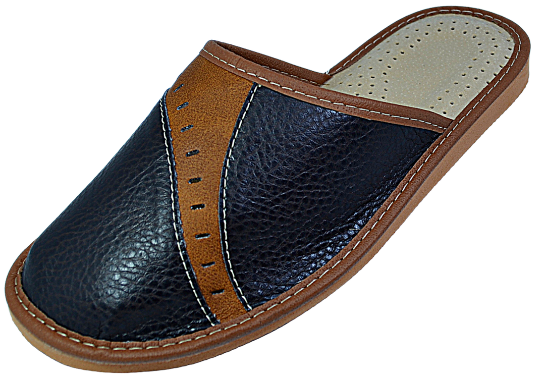 Knox | mens leather house slippers - Reindeer Leather