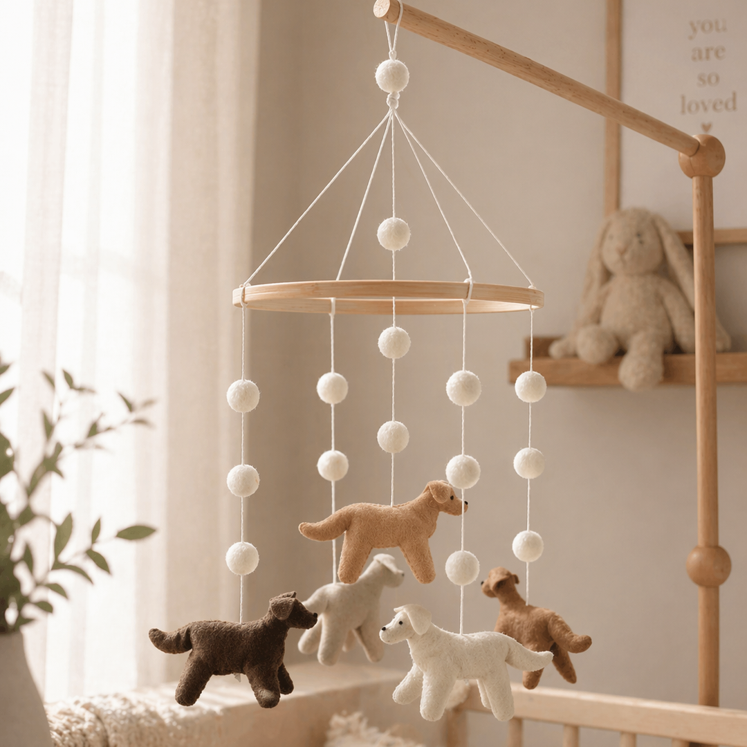 Handmade Dog Baby Mobile