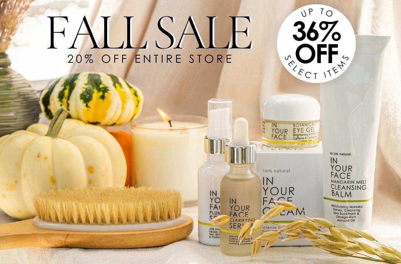 fall sale - save up to 36% off select items - FALL20 code