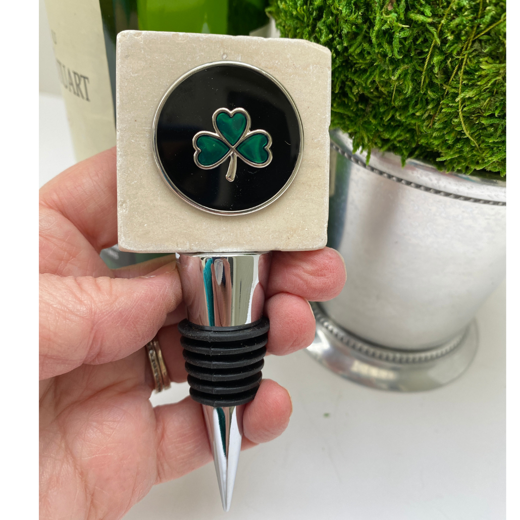 Irish Shamrock Bottle Stopper