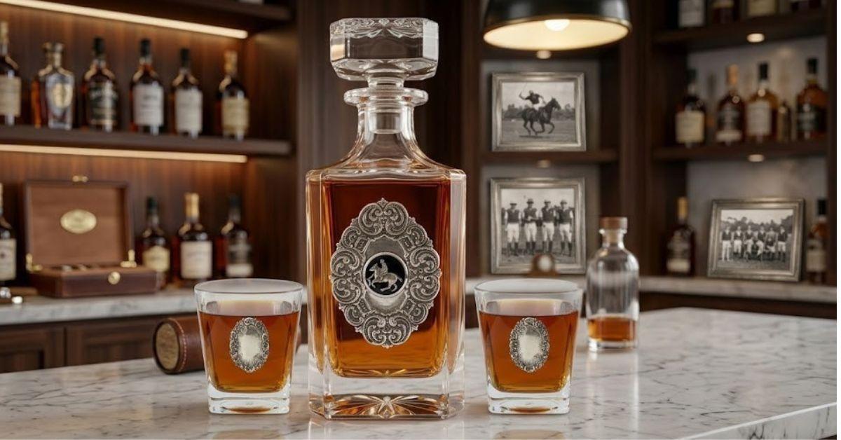 Silver Thistle Decanter Set | Gift for lover of Scotland