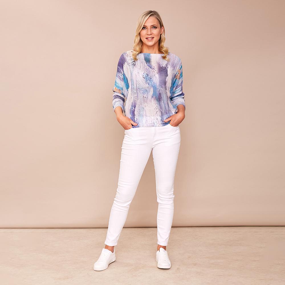 Karina Batwing Jumper (Blue)
