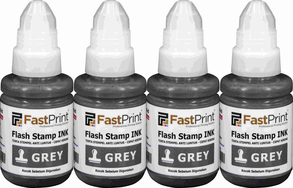 warna tinta abu-abu, tinta stempel flash