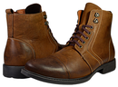 Agda - mens leather ankle boots with zip - Reindeer Leather