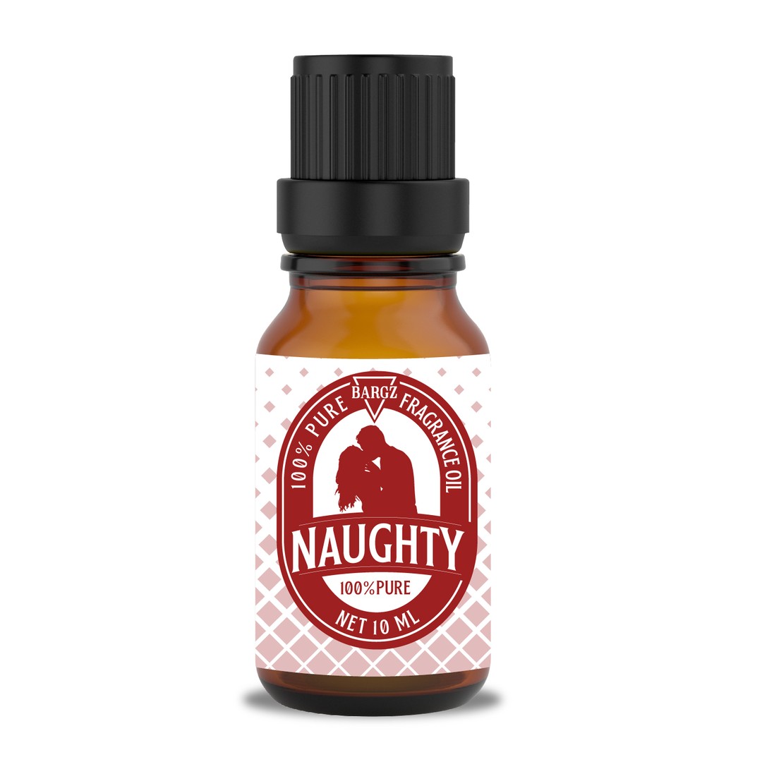 Bargz NAUGHTY Fragrance Oil for Men- Premium Grade Perfume Oil, Sweet Floral Scent Essential Oils in Glass Amber Bottle