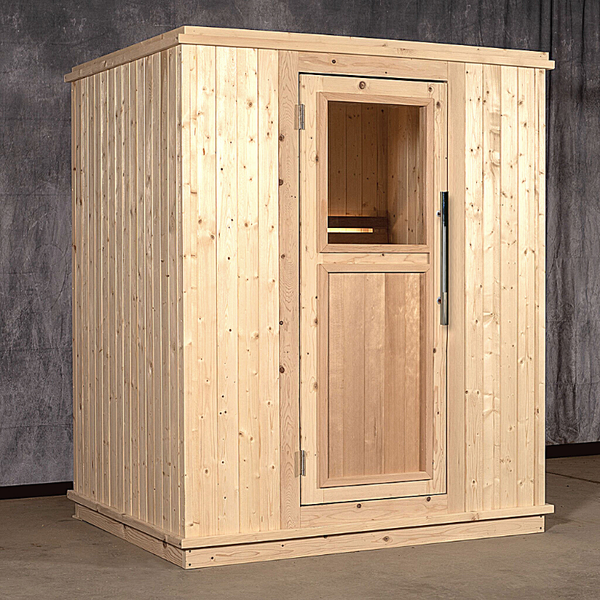 2 Person Indoor Sauna with Wood Door with Window