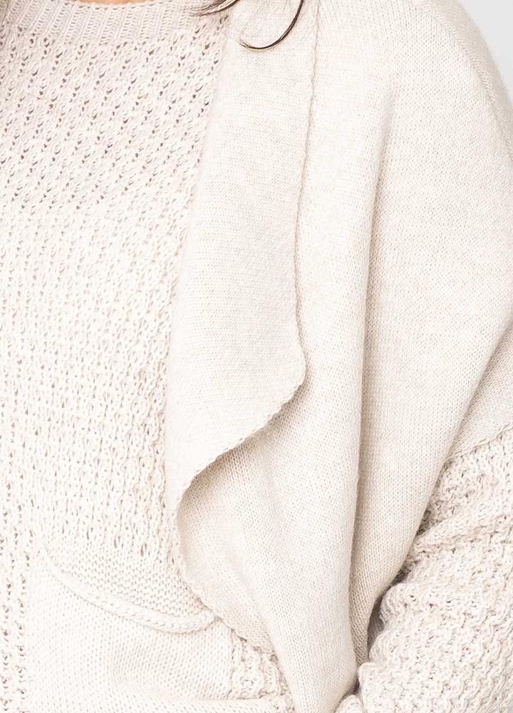 Patch Pocket Gilet in Beige