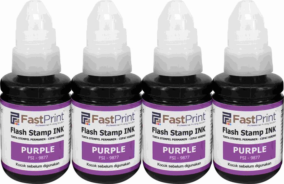 warna tinta ungu, tinta stempel flash