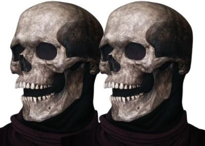 Full Head Skull Helmet with Movable Jaw