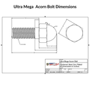 Ultra Mega Steel Acorn Bolt