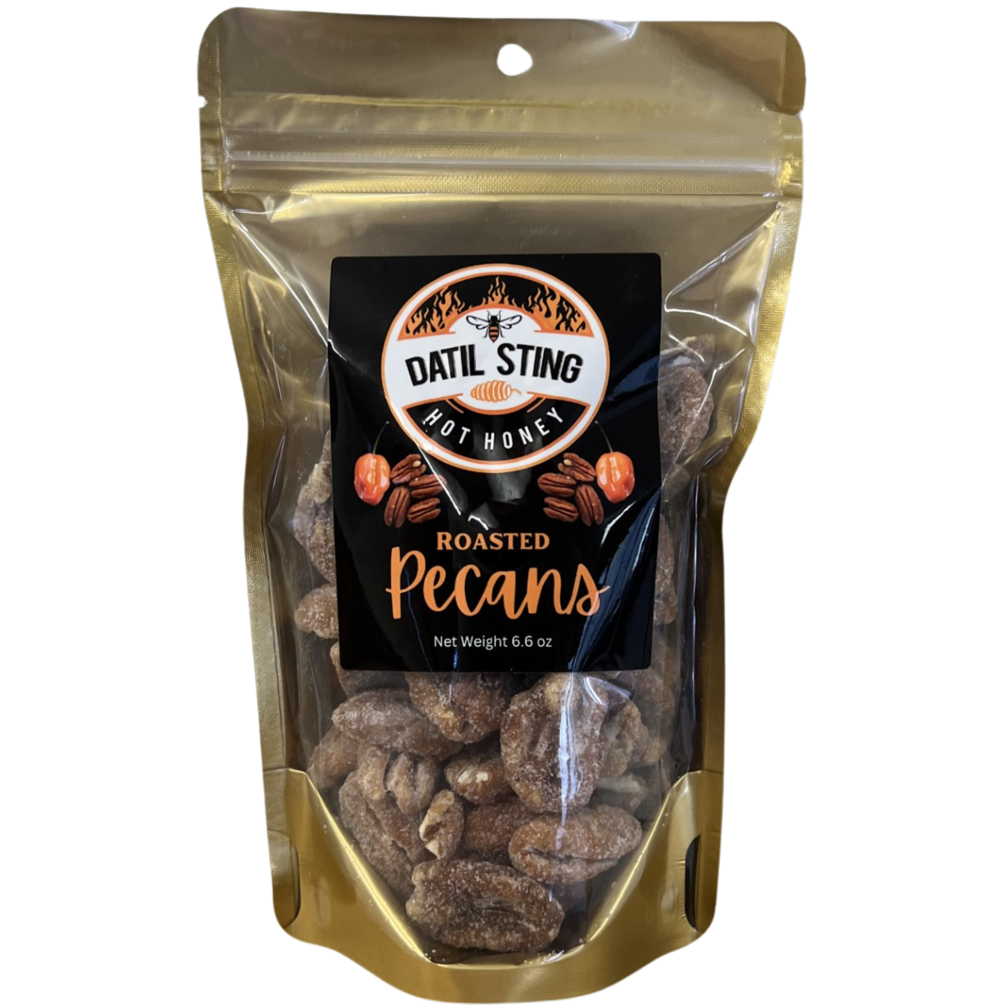 hot honey roasted pecans