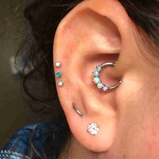 multiple ear piercings