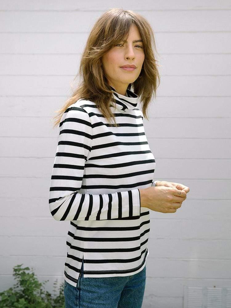 Monty Turtleneck Black Stripe