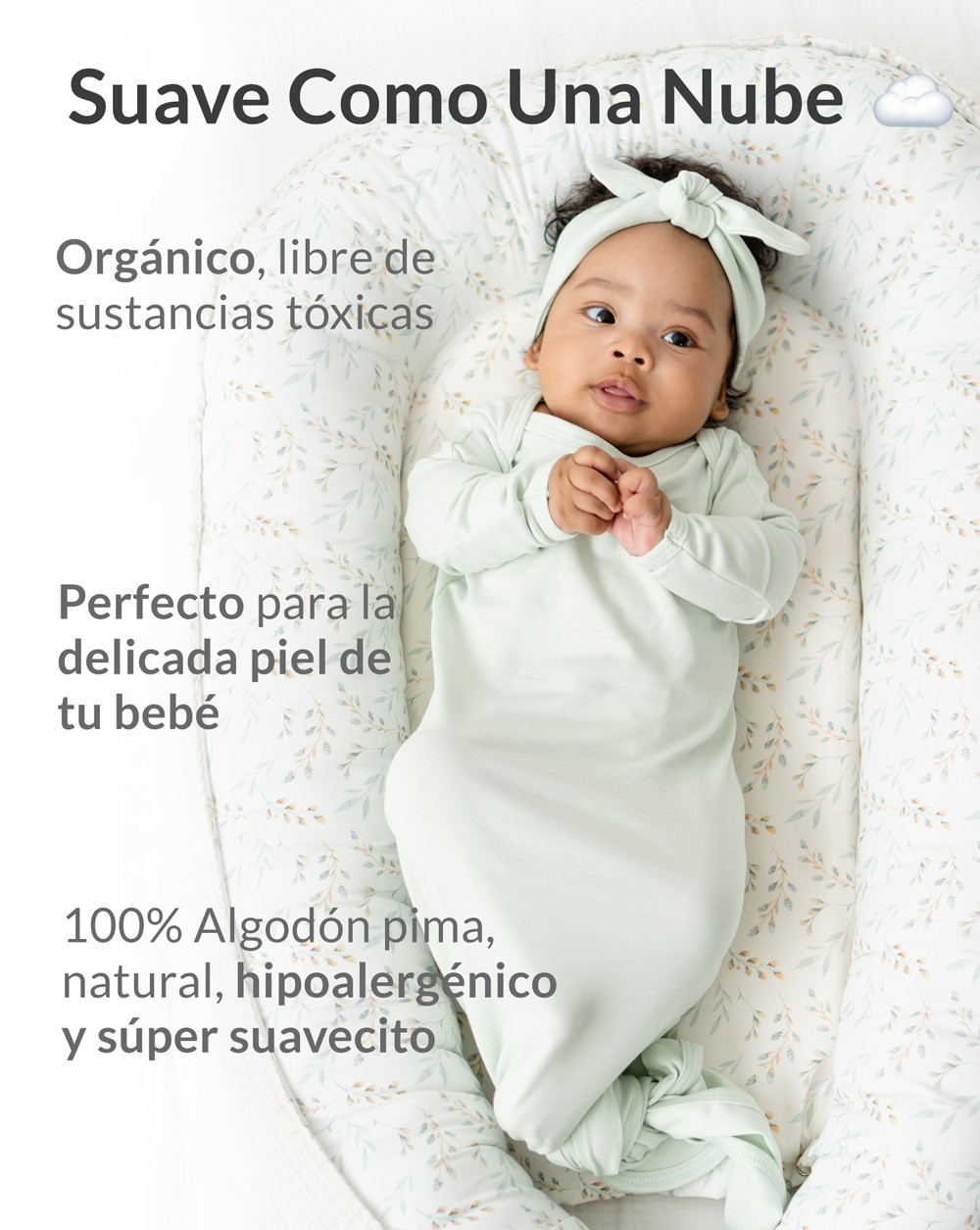 Evento Aprendizaje una vez Pijama Nudo | 100% Algodón Pima Orgánico | Ropa de Bebé – Mae & Mini