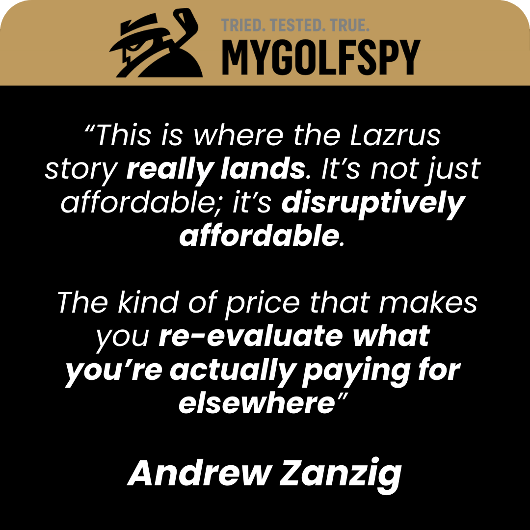 MyGolfSpy review image featuring Lazrus LAZ2 zero torque putter mobile view