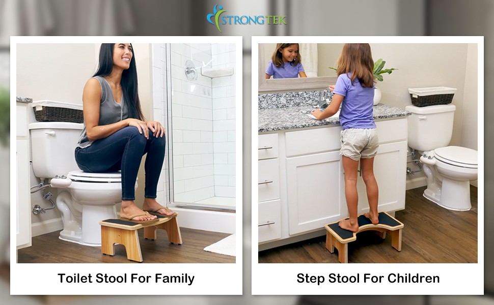 Poop Stool U-Shaped Kids Foot Step Stools For Bathroom Toilets