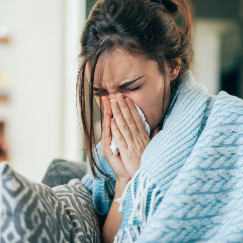 Sick woman