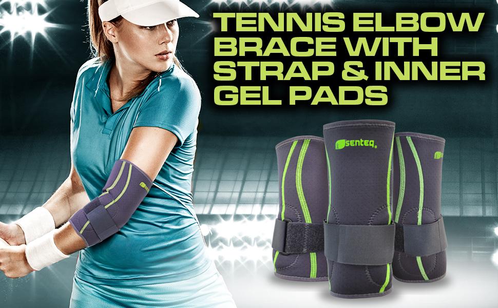 SENTEQ Tennis Elbow Brace with GEL Medical Grade & FDA Approved