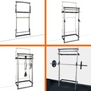 Ultimate Series Wall Mounted Foldup Rack Adjustable Height Pull Up Bar Space Saving Bodyweight Exercise Home Gym Equipment by SoloStrength "Solo Strength"