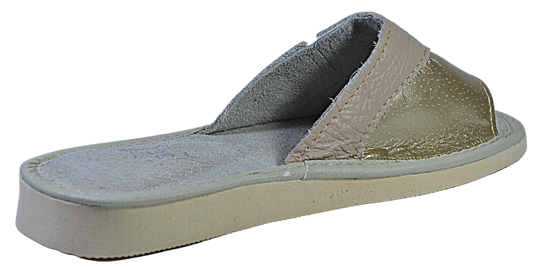 Aubrey - Women handmade leather slippers - Reindeer Leather