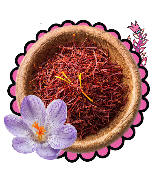 Saffron in a bowl