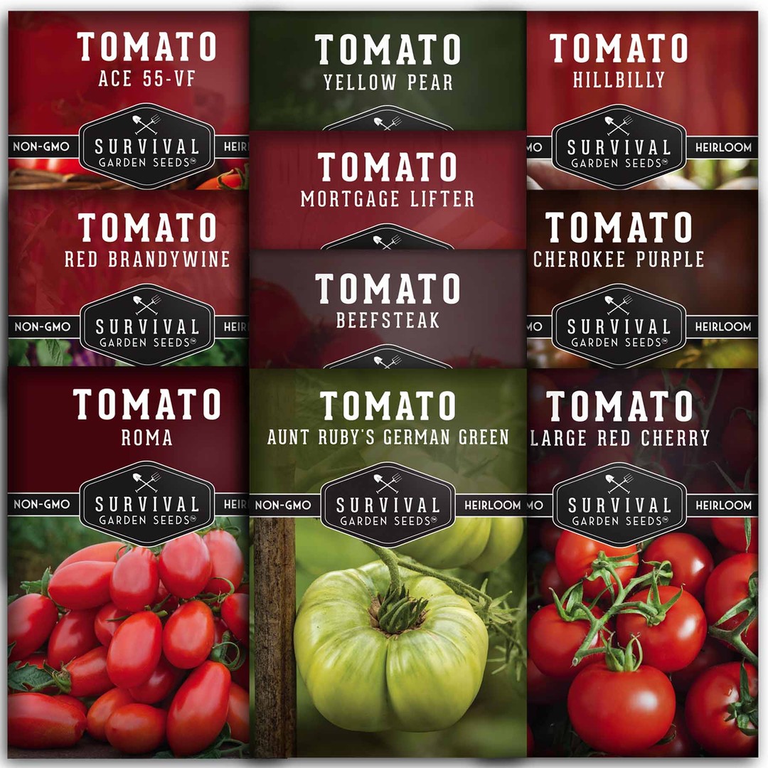 10 heirloom tomato seed packets