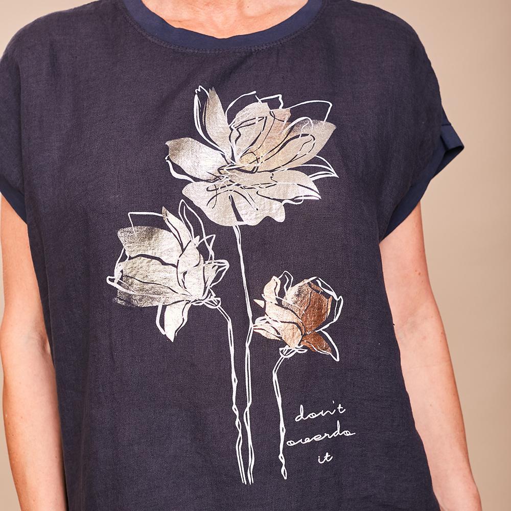 Poppy Top (Navy)
