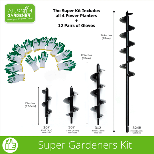Super Gardeners Kit - includes all 4 Power Planters