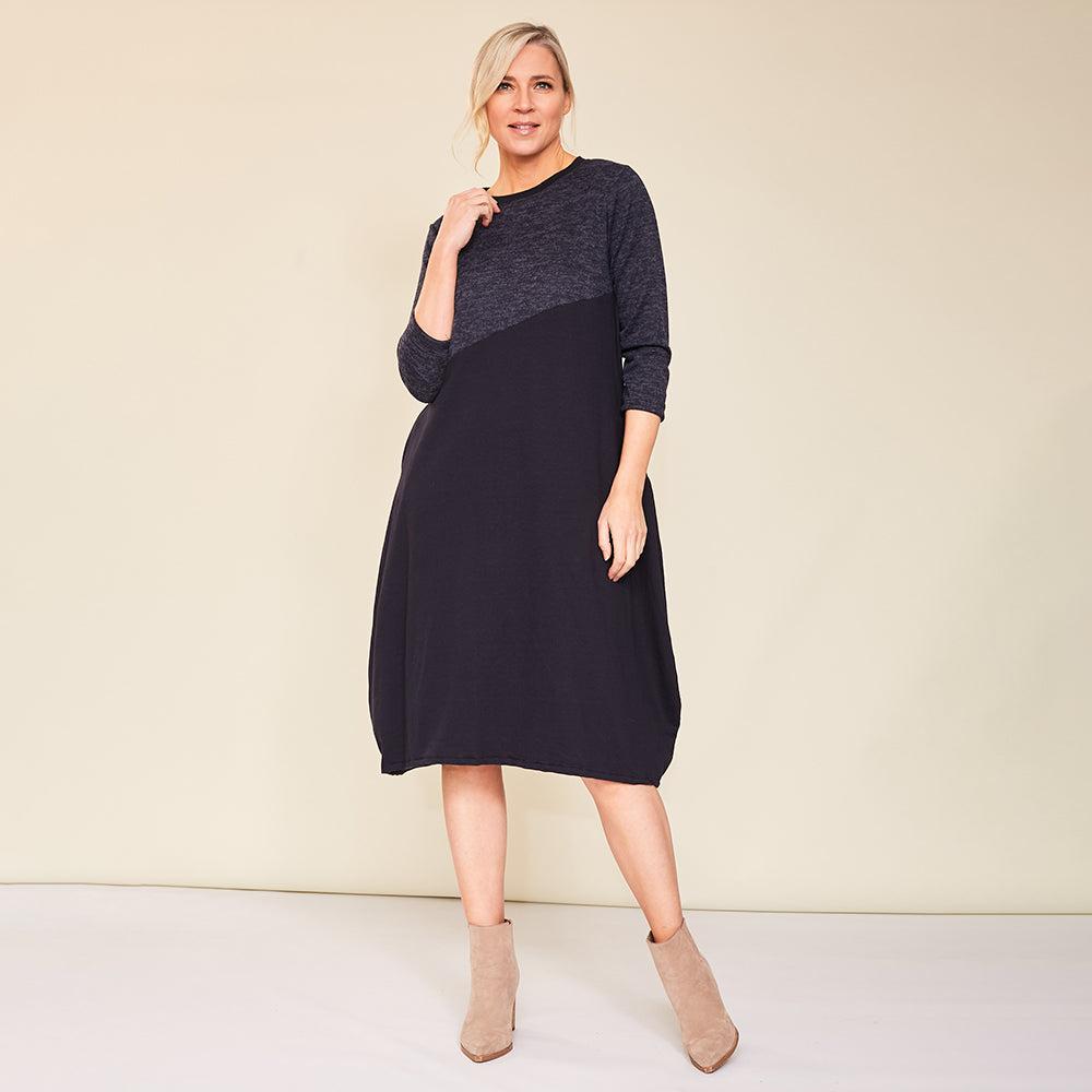 Evelyn Dress (Navy)