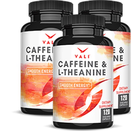 VALI Caffeine & L-Theanine - Smooth Focused Energy Nootropic