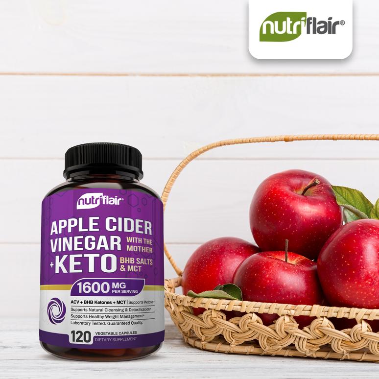 Apple Cider Vinegar plus Keto BHB Supplement From NutriFlair