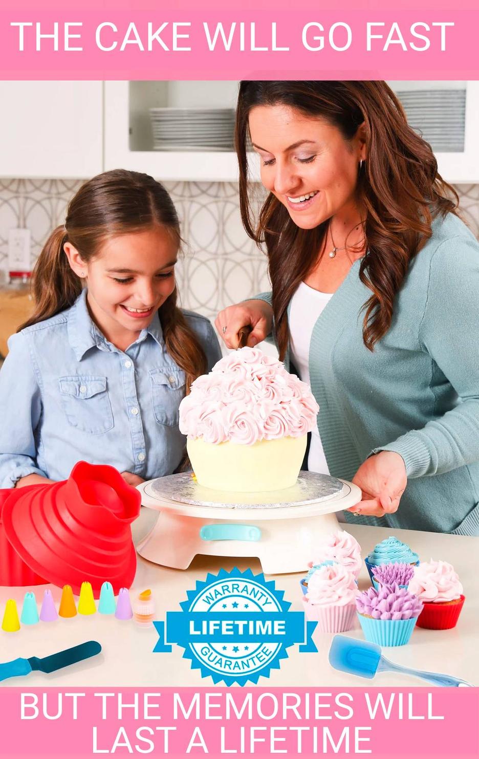 OMG Giant Cupcake Cake Baking Decorating Kit Apron Heroes